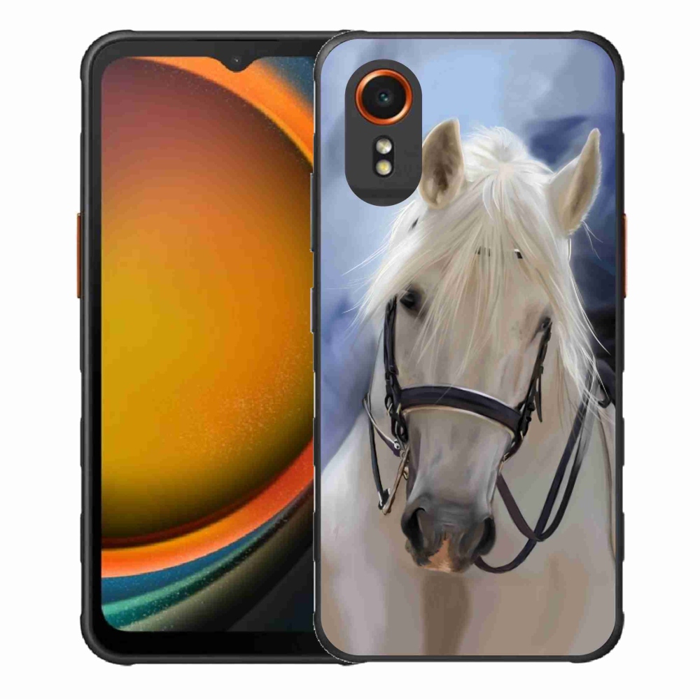 Gél borítás mmCase Samsung Galaxy Xcover 7 - fehér ló