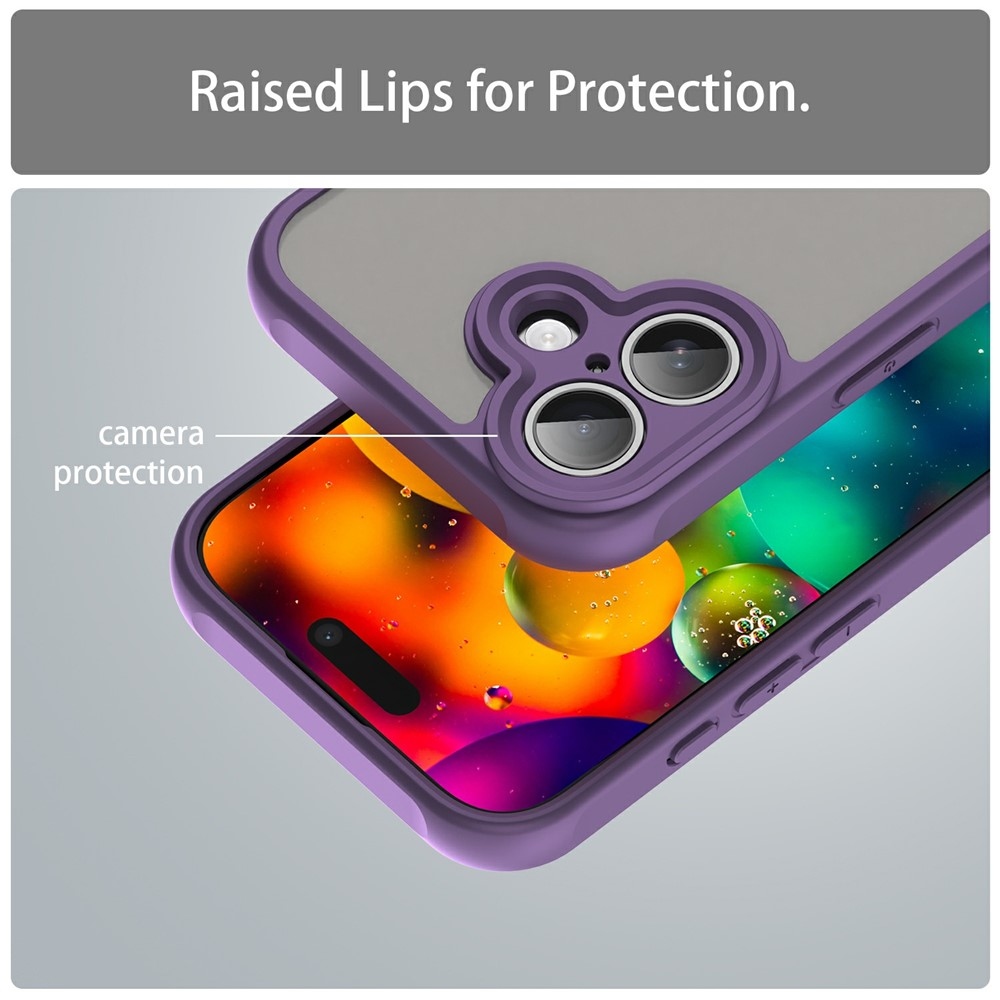 Fix hátlapú zselés tok iPhone 17 készülékhez - lila
