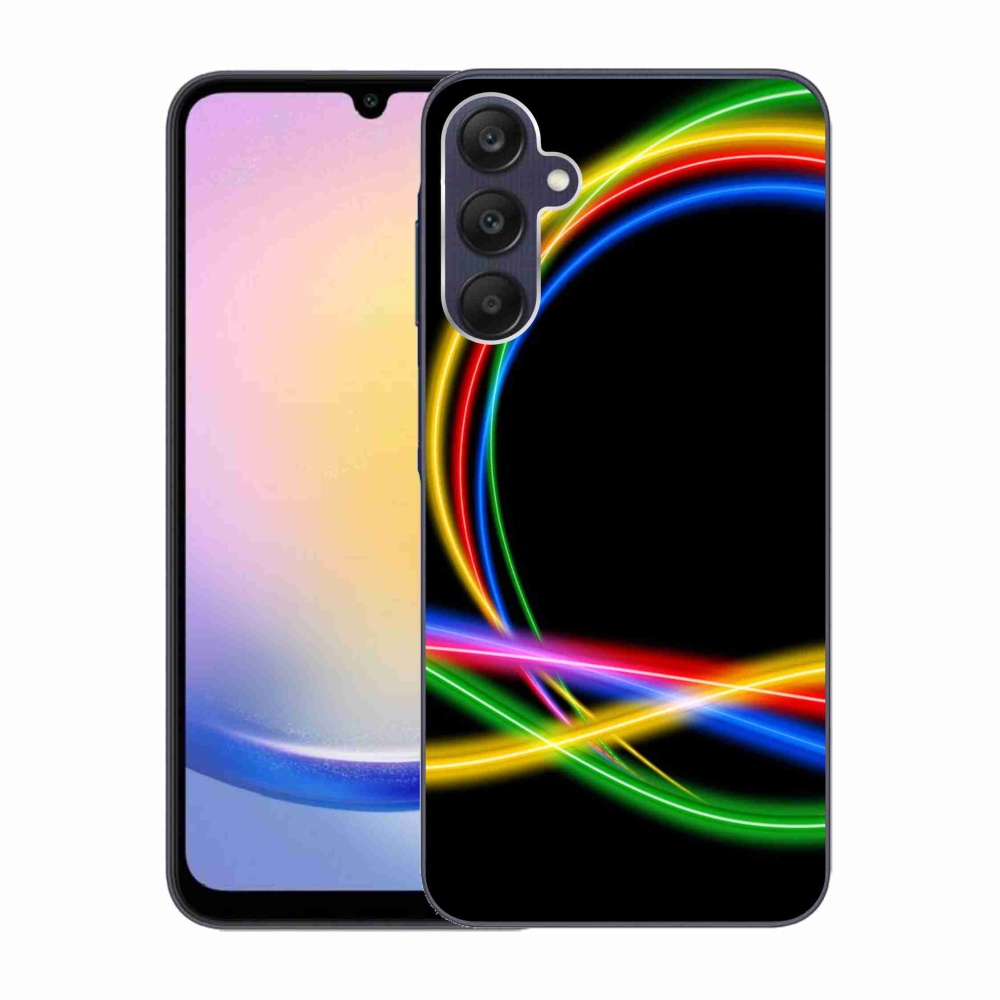 Gél tok mmCase a Samsung Galaxy A25 5G készülékhez - neon körök