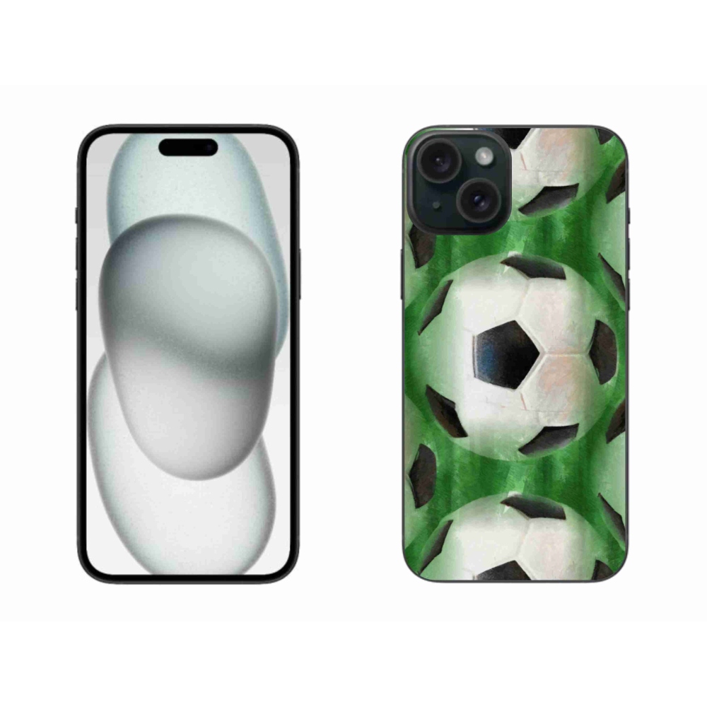 Gél borítás mmCase iPhone 15 Plus készülékhez - focilabda