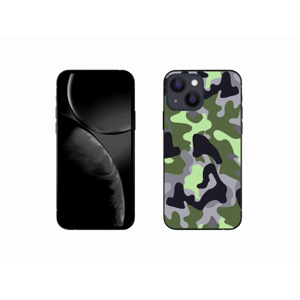 Zselés borítás mmCase iPhone 13 mini 5.4 készülékhez - terepszínű minta 7