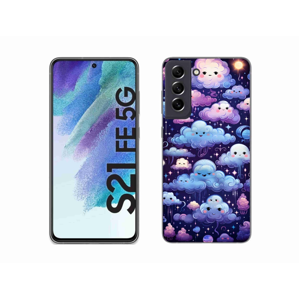 Zselés borítás mmCase Samsung Galaxy S21 FE 5G - felhők