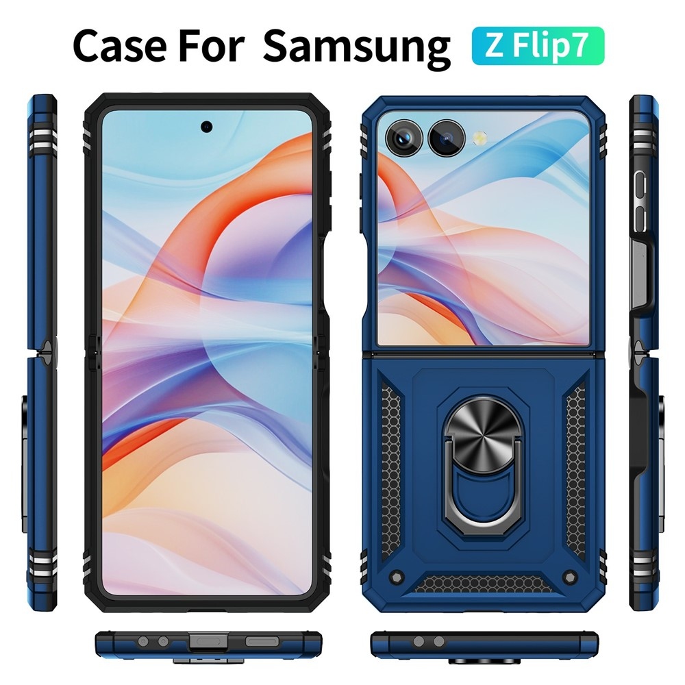 Gyűrűálló borítás Samsung Galaxy Z Flip7 5G készülékhez - kék