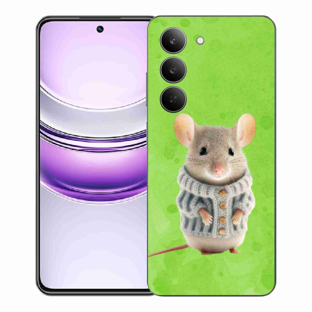 Gél borítás mmCase a Realme 14x 5G készülékhez - egér pulóverben