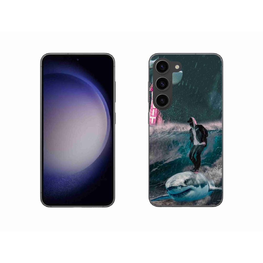 Zselés borítás mmCase Samsung Galaxy S23 5G - cápa