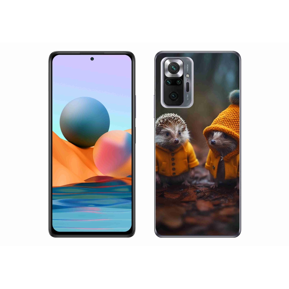 Gél borítás mmCase a Xiaomi Redmi Note 10 Pro számára - sünök