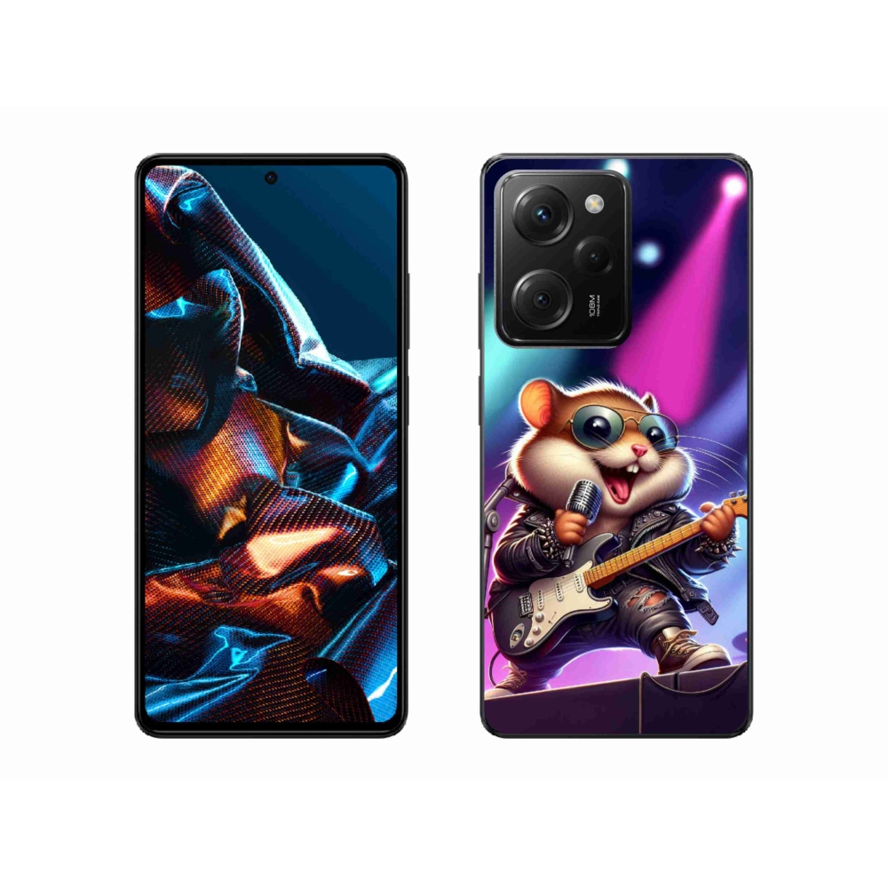Gél borítás mmCase a Xiaomi Poco X5 Pro 5G-hez - hörcsög hintalóval