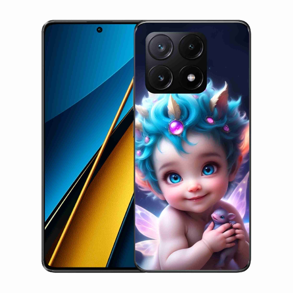 Gél borítás mmCase a Xiaomi Poco X6 Pro 5G számára - baba pillangószárnyakkal