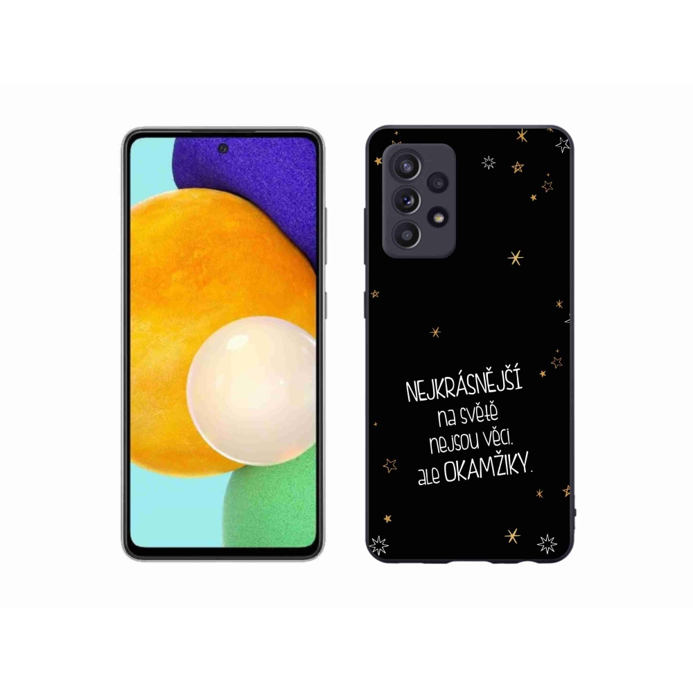 Gél borítás mmCase Samsung Galaxy A52s 5G - idézem 4 fekete háttér