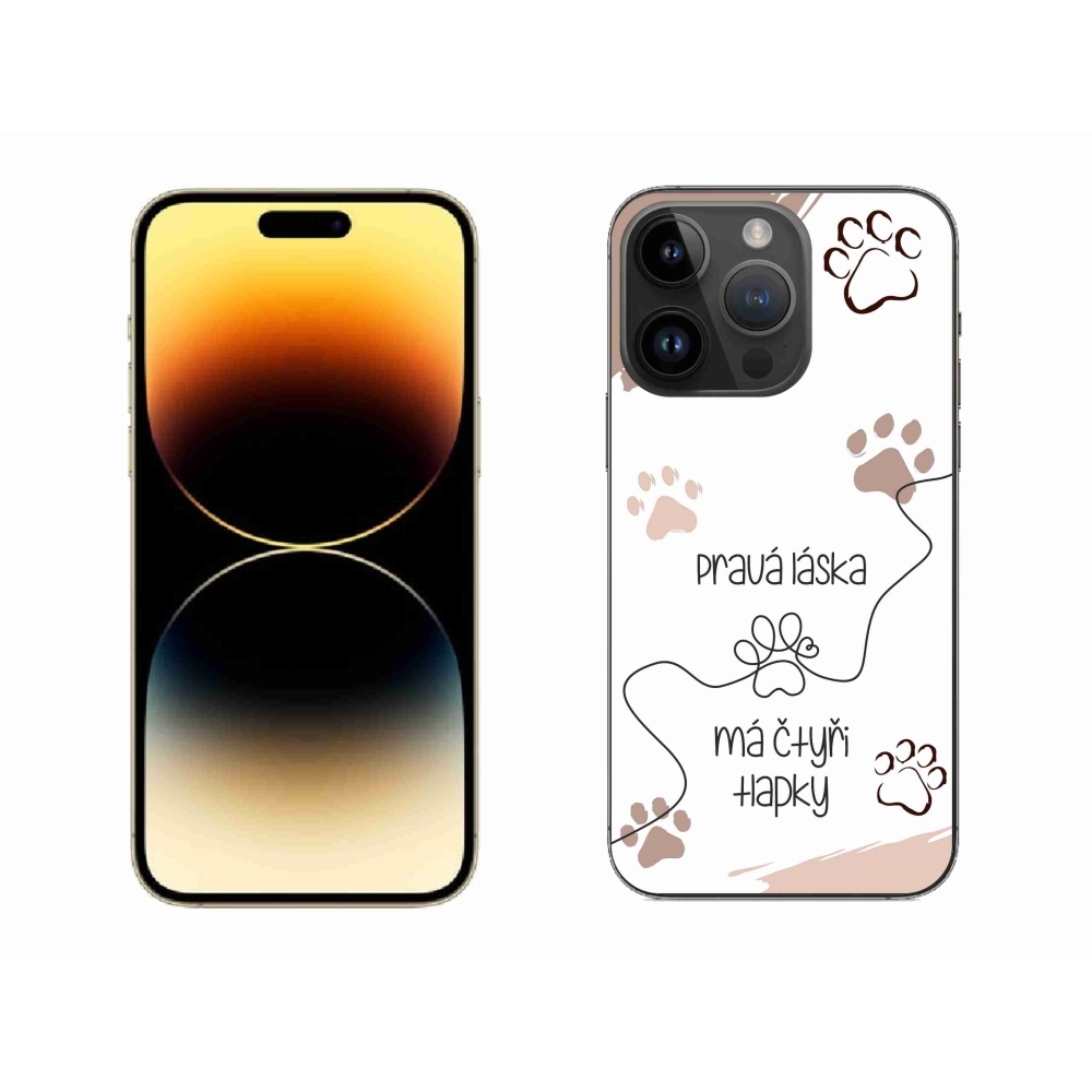 Gél borítás mmCase iPhone 14 Pro Max 6.7 készülékhez - kutya motívum 1 fehér háttér