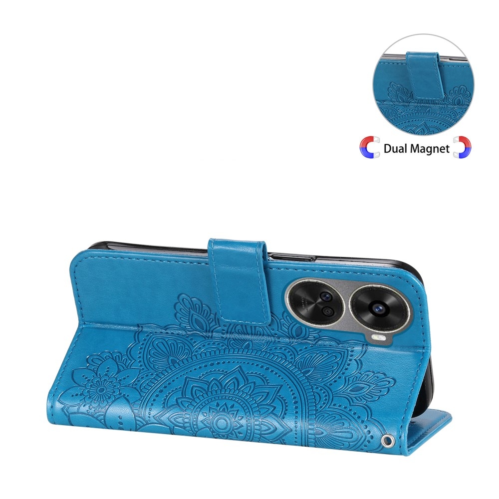 Mandala könyv tok Huawei Nova 12 SE-hez - kék
