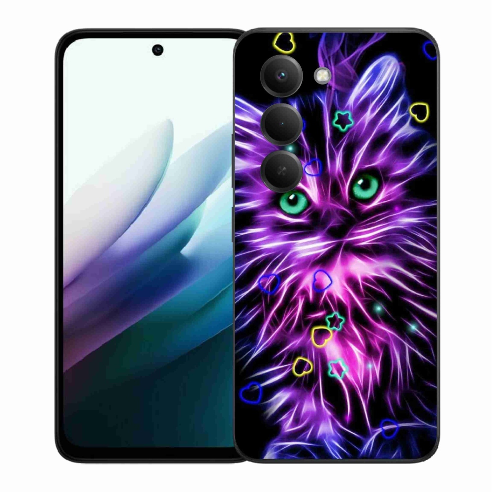Gél borítás mmCase a Xiaomi Redmi 15 4G/5G (171mm) - absztrakt macska