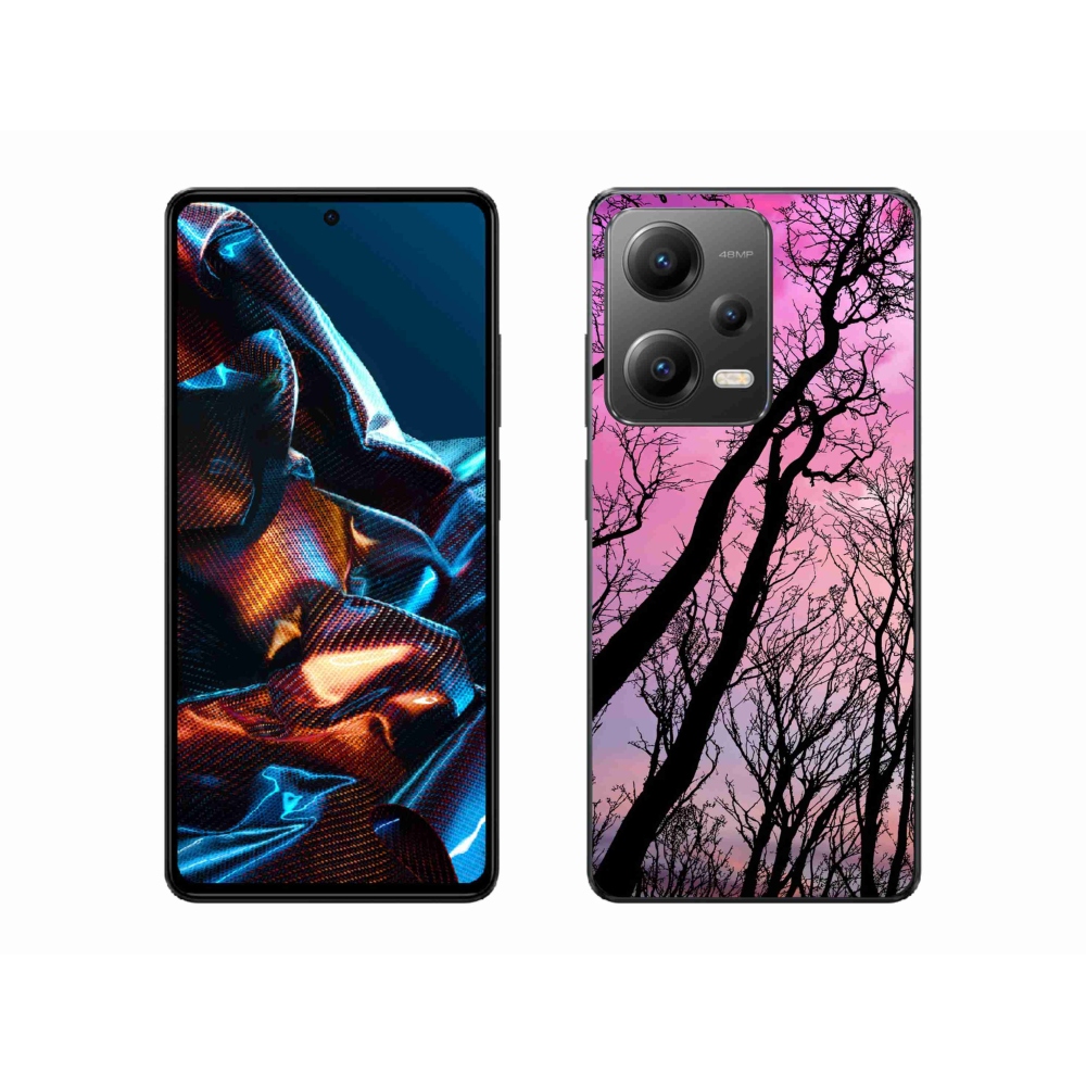Gél tok mmCase a Xiaomi Redmi Note 12 Pro 5G számára - kidőlt fák