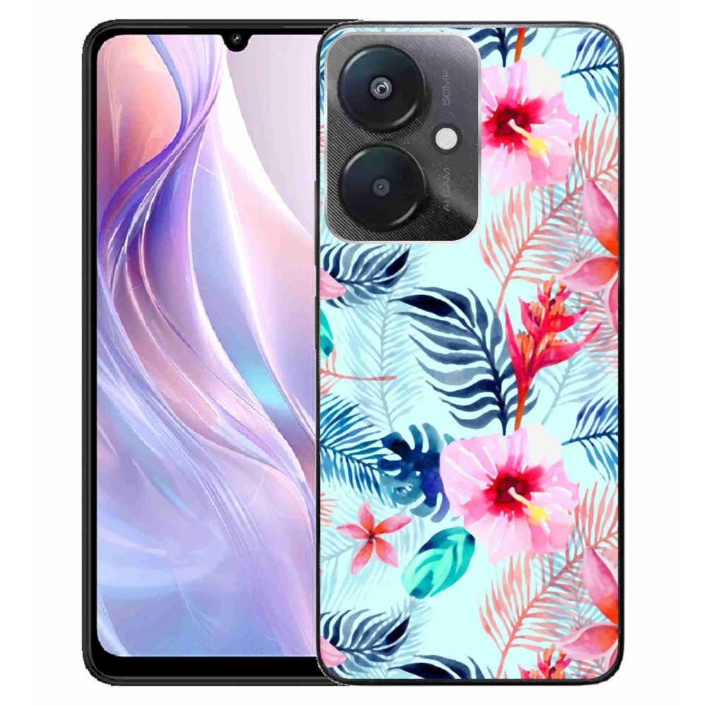 Gél borító mmCase a Xiaomi Redmi 13C 5G számára - virágok
