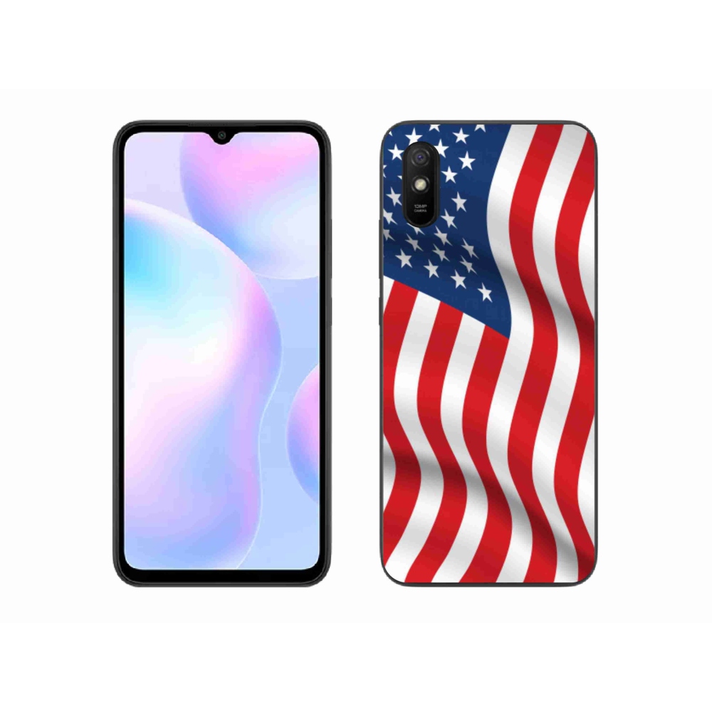 Gél borítás mmCase a Xiaomi Redmi 9A számára - amerikai zászló