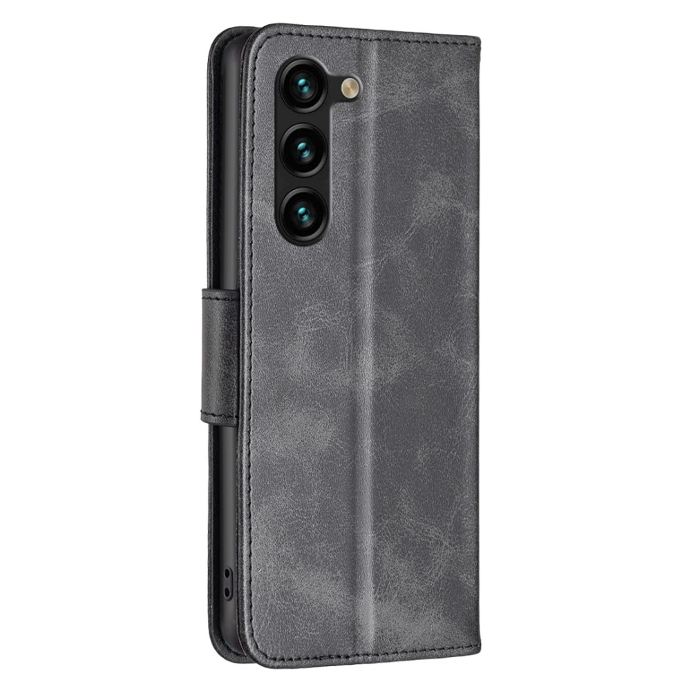 Könyvtáska tok Samsung Galaxy S25+ készülékhez - fekete