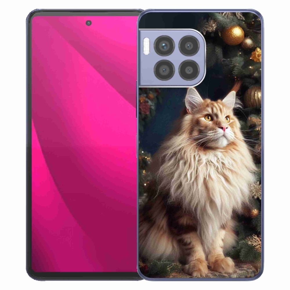 Zselés borítás mmCase a T-Mobile T Phone 2 Pro készülékhez - macska a fánál