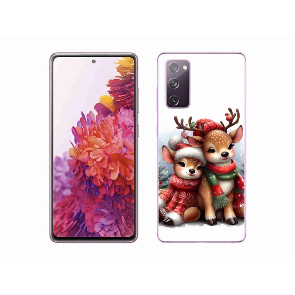 Zselés borítás mmCase Samsung Galaxy S20 FE - karácsonyi rénszarvashoz