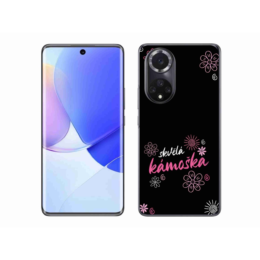 Gél borító mmCase a Huawei Nova 9-en - nagyszerű haver fekete háttérrel