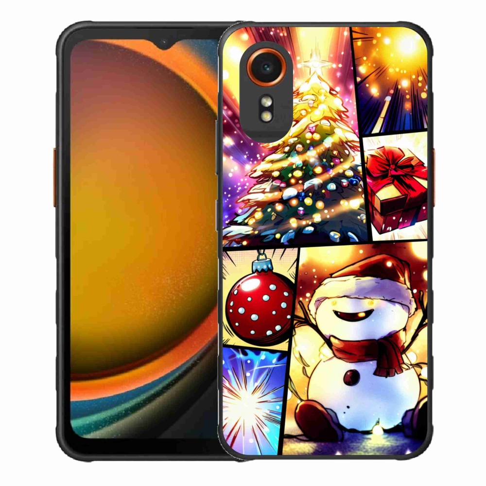 Gél borító mmCase Samsung Galaxy Xcover 7 készülékhez - karácsonyi motívumok 1