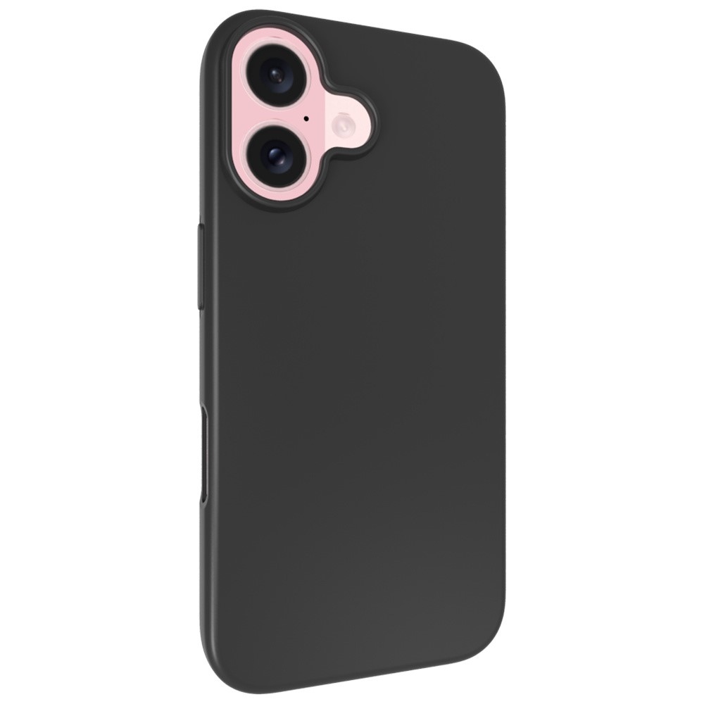 Fekete zselés tok iPhone 16 készülékhez
