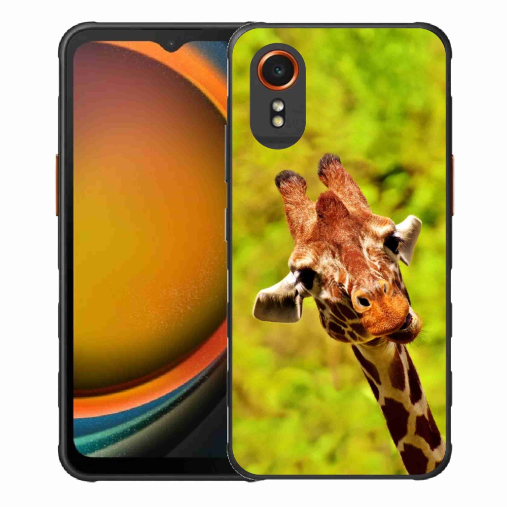 Zselés borítás mmCase Samsung Galaxy Xcover 7 készülékhez - zsiráf