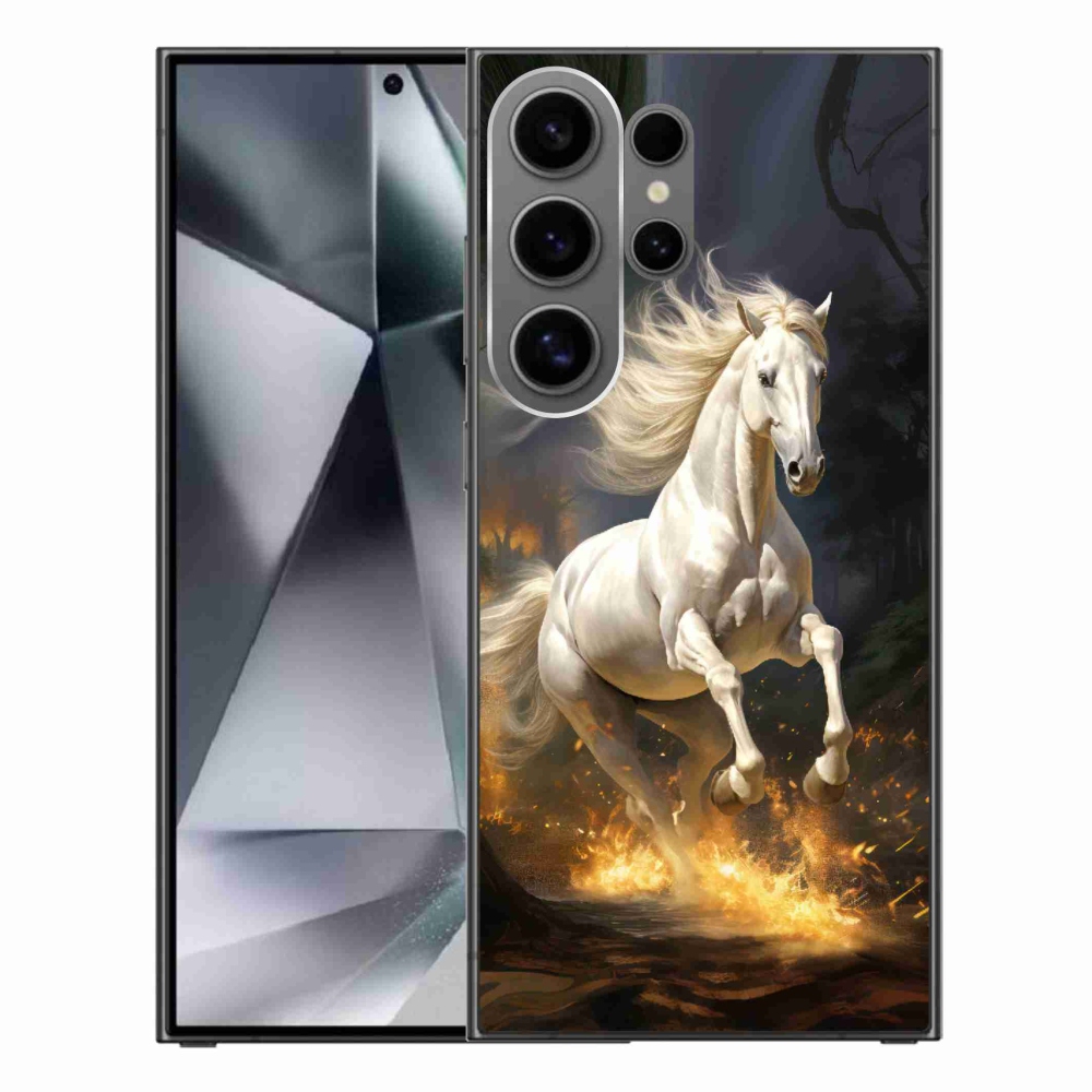 Gél védőhuzat mmCase Samsung Galaxy S24 Ultra - fehér ló 2
