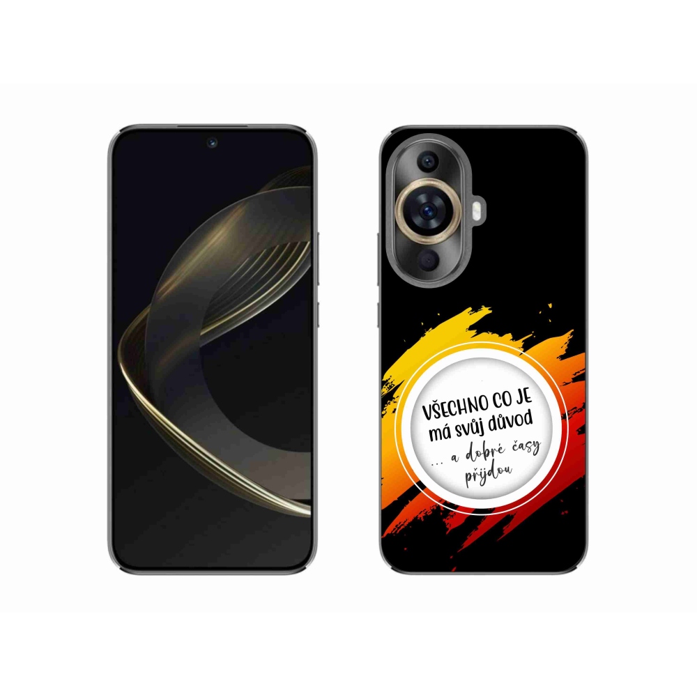 Gél borítás mmCase a Huawei Nova 11 - idézet 3 fekete háttérrel