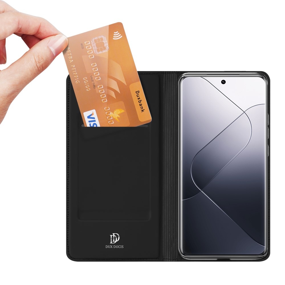 DUX könyvtáska a Xiaomi 14 Pro-hoz - fekete