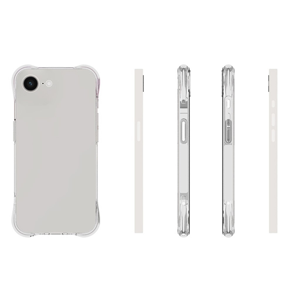 Átlátszó zselés tok iPhone 16e készülékhez - átlátszó