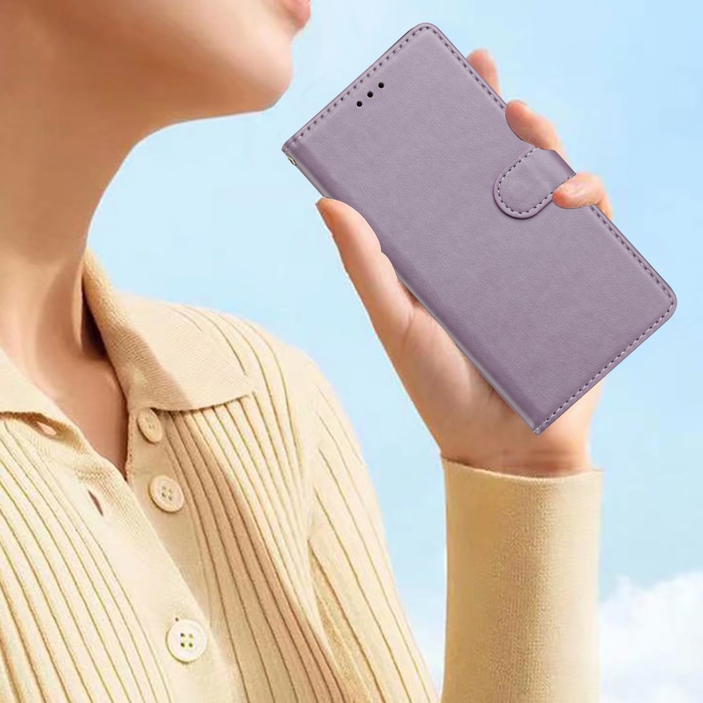 Vérrögök könyv tok Samsung Galaxy S25 Edge készülékhez - lila