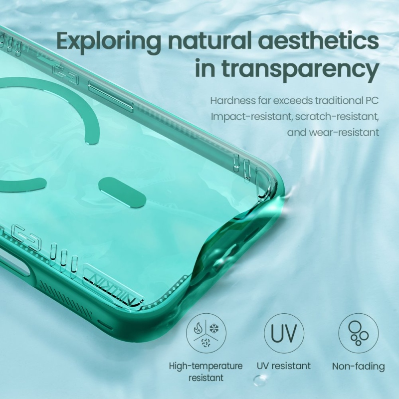 Nillkin Iceblade Prop mágneses borító Apple iPhone 17 Pro sötét éjszakai fekete színhez