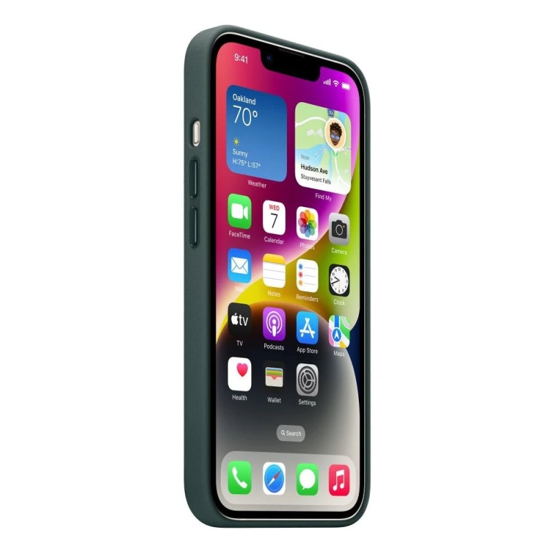 MPP53FE/A Apple bőrborítás, beleértve. MagSafe iPhone 14-hez Forest Green