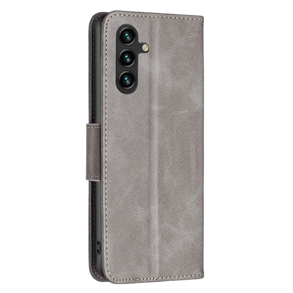Könyvtáska tok Samsung Galaxy A26 5G - szürke