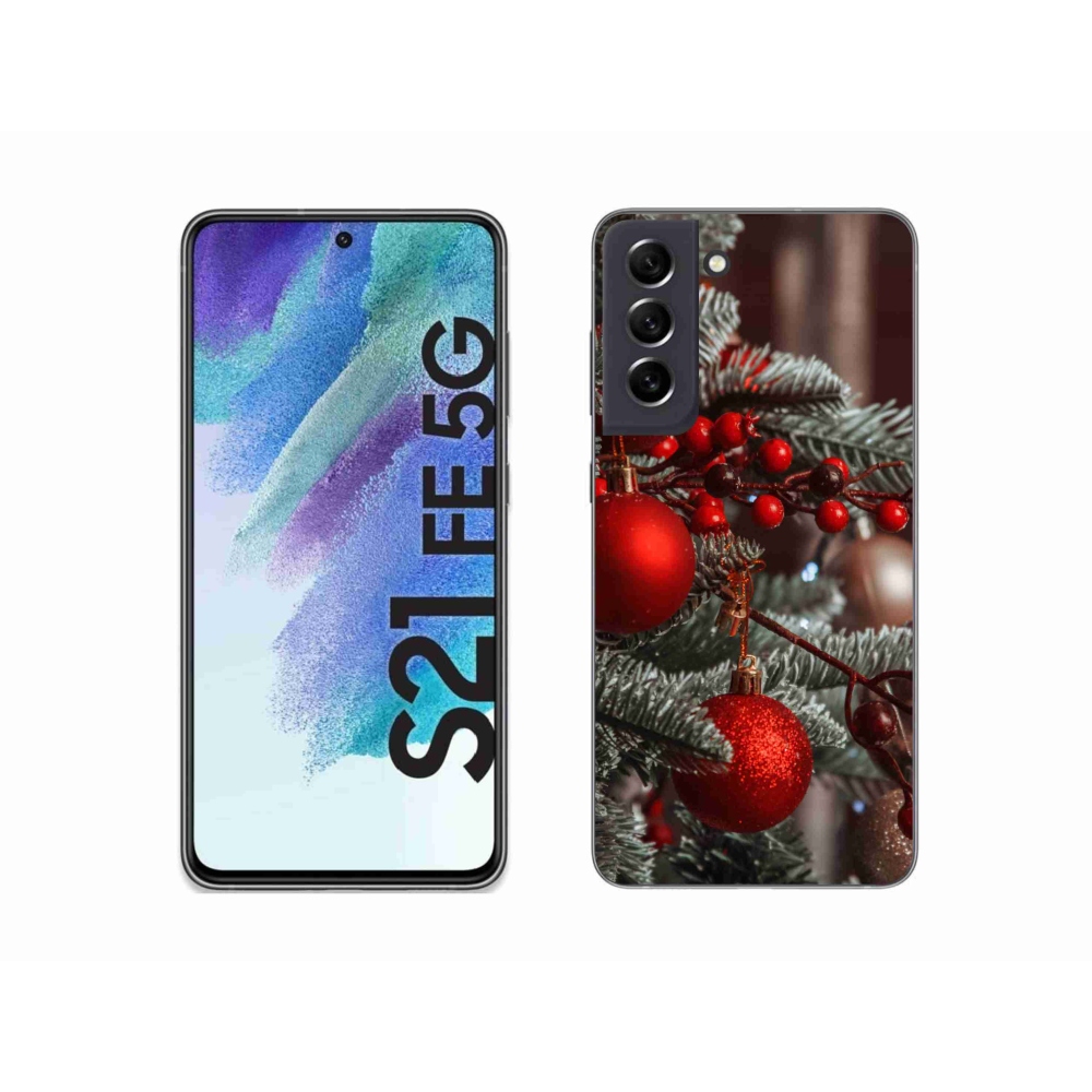 Gél borítás mmCase Samsung Galaxy S21 FE 5G - Karácsonyi dekoráció 2