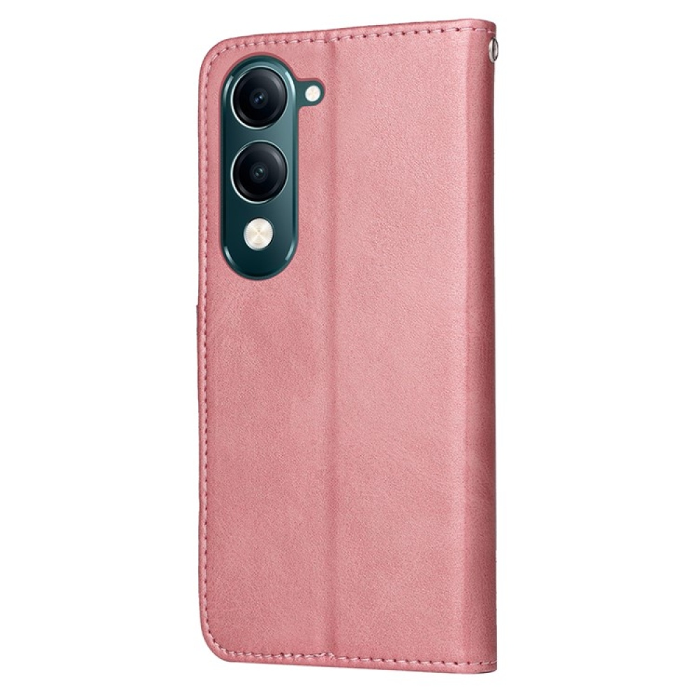 Vivo Y29s 5G - rózsaszínű könyvtáska a Vivo Y29s 5G-hez
