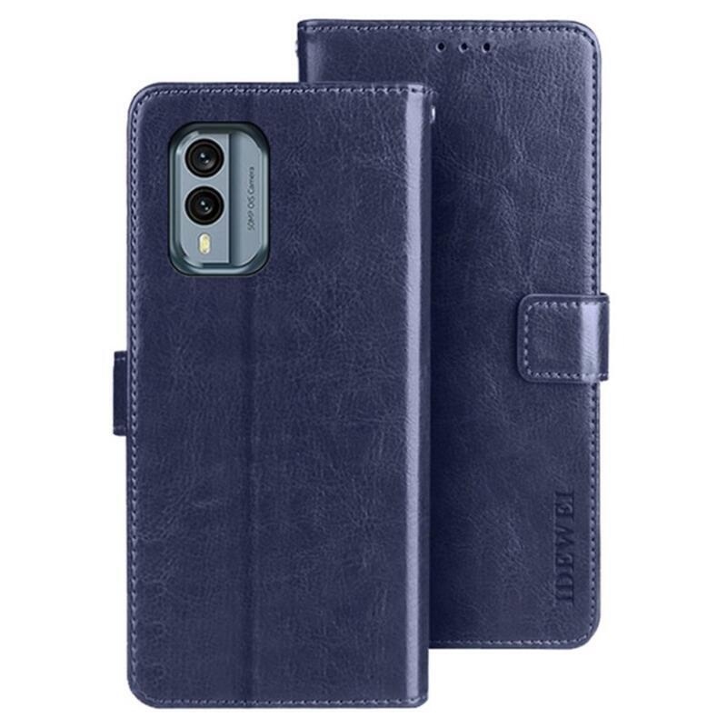 IDEWEI pénztárca tok Nokia X30 5G készülékhez - sötétkék