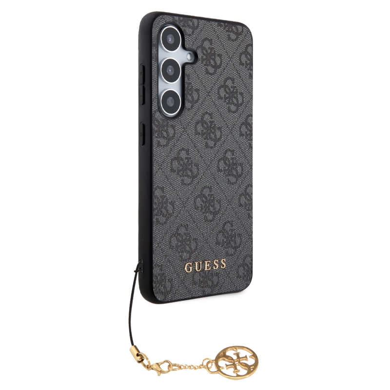 Guess 4G Charm hátlap Samsung Galaxy S24 szürke borítóhoz