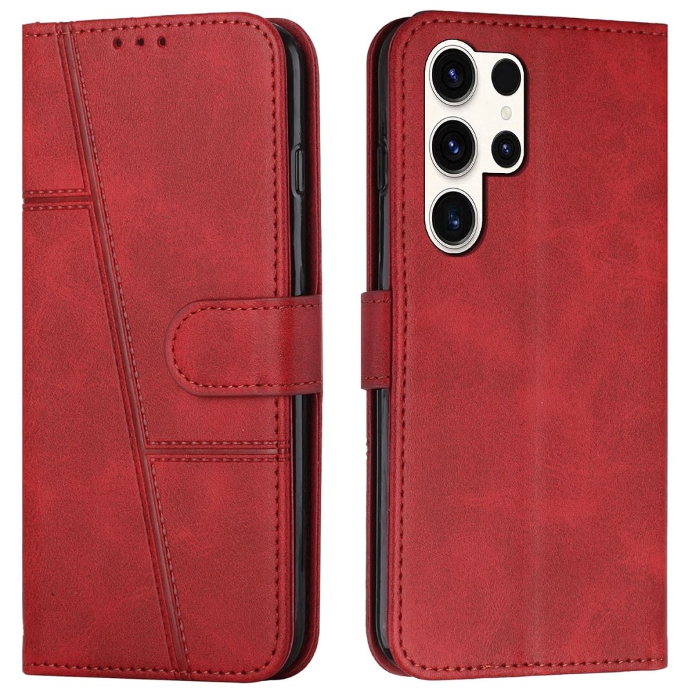 Line book tok Samsung Galaxy S25 Ultra készülékhez - piros