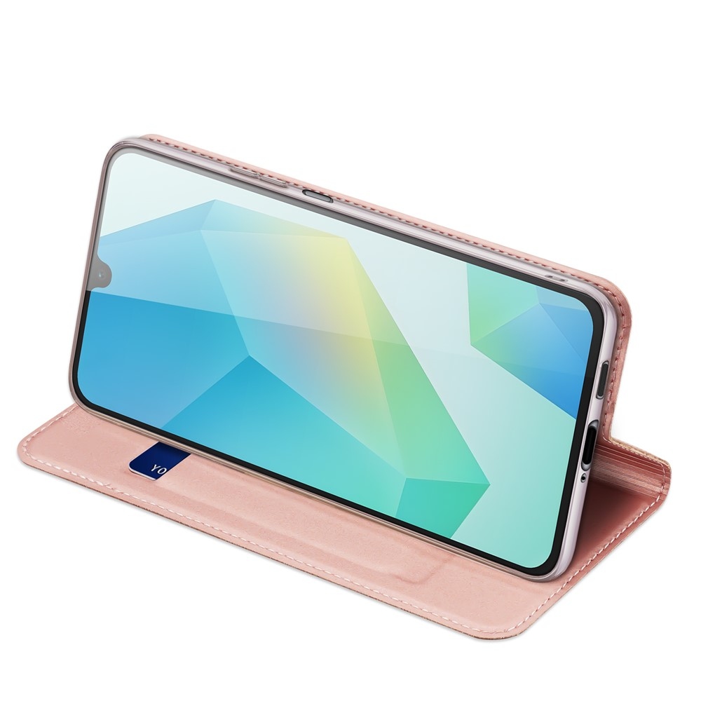 DUX könyvtáska Samsung Galaxy A17 5G - rózsaarany