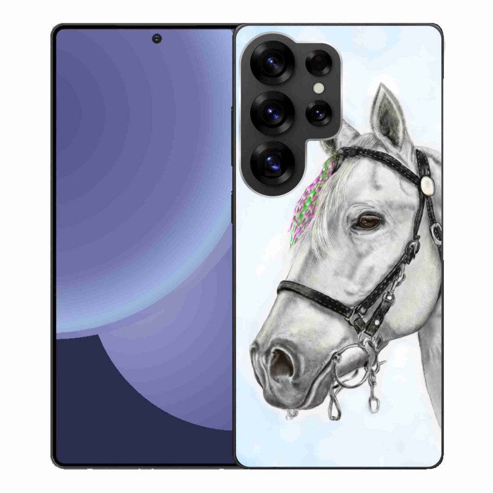 Zselés borítás mmCase Samsung Galaxy S25 Ultra - fehér ló 1