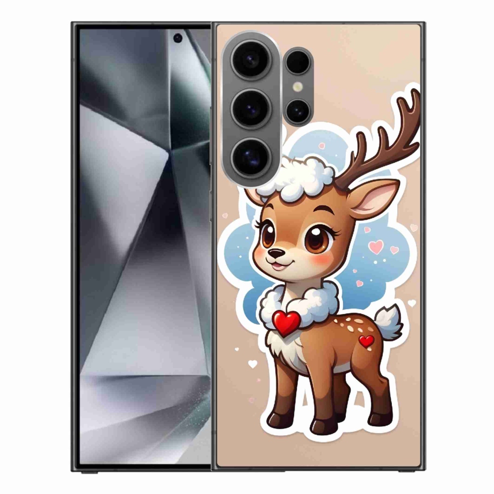 Zselés borítás mmCase Samsung Galaxy S24 Ultra készülékhez - rajzfilm rénszarvas