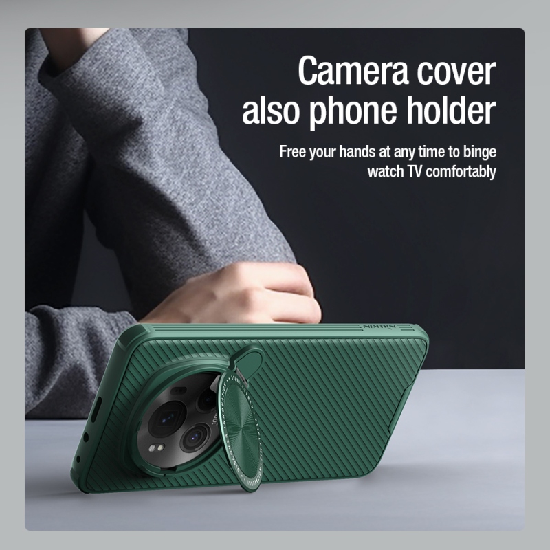 Nillkin CamShield támasz hátsó borítás Honor Magic 6 Pro fekete színű készülékhez
