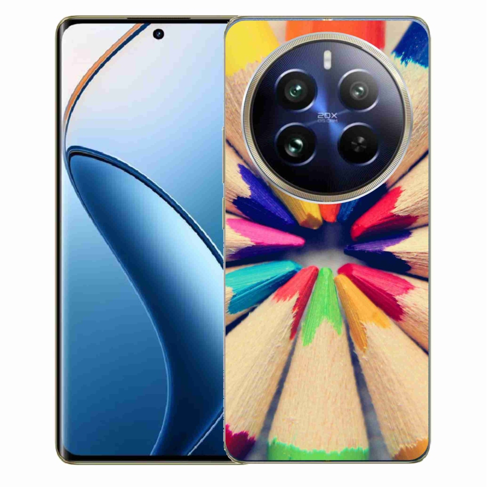 Gél borítás mmCase a Realme 12 Pro 5G/12 Pro+ 5G számára - zsírkréták