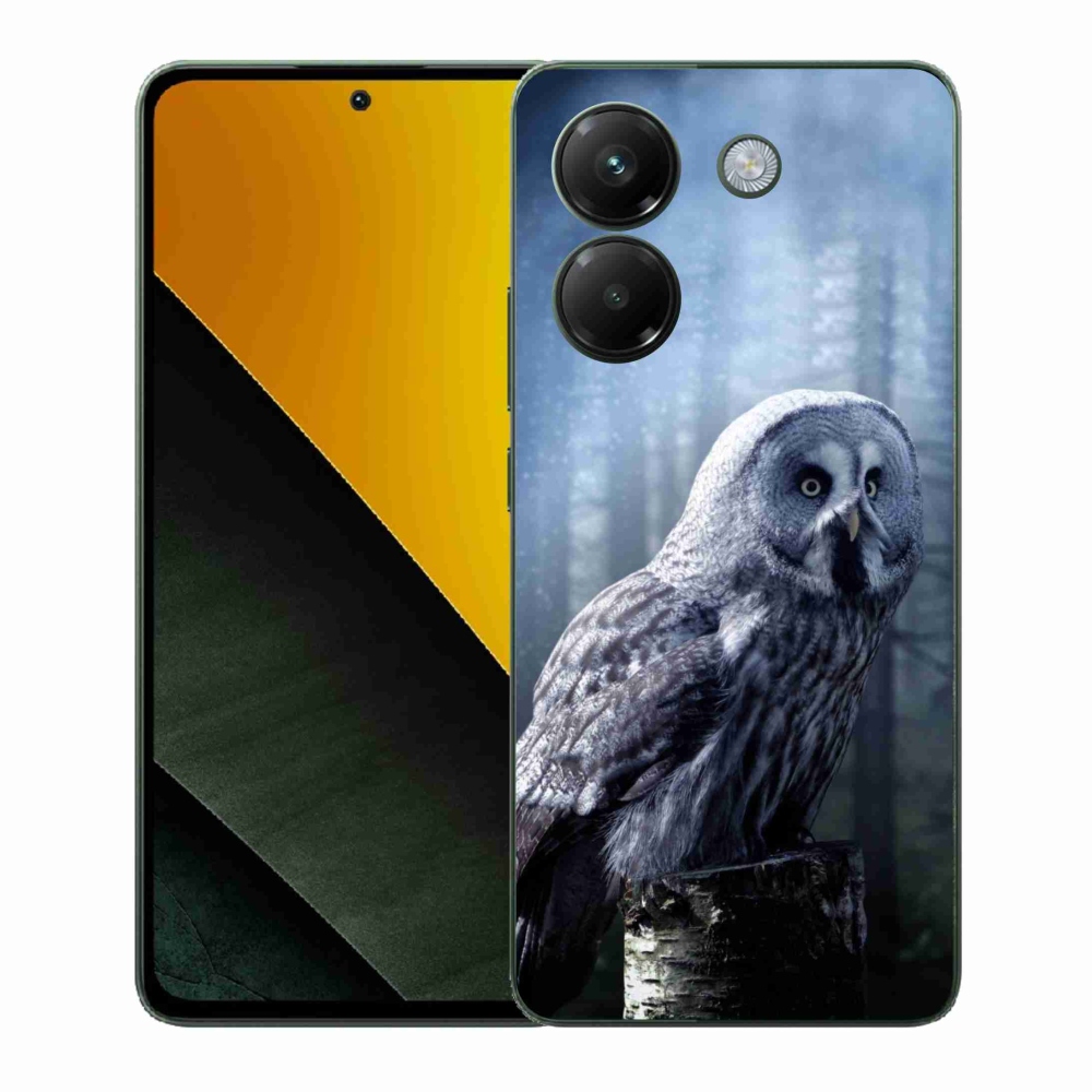 Gél borítás mmCase a Xiaomi Poco M7 Pro 5G számára - bagoly
