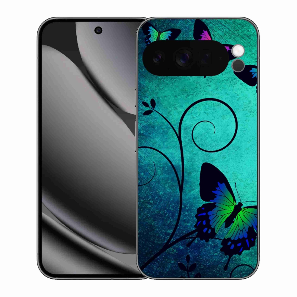 Zselés borítás mmCase a Google Pixel 10 Pro XL-hez - színes pillangók
