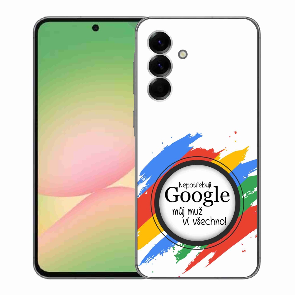 Gél borító mmCase Samsung Galaxy A56 5G - az ember mindent tud fehér háttérrel