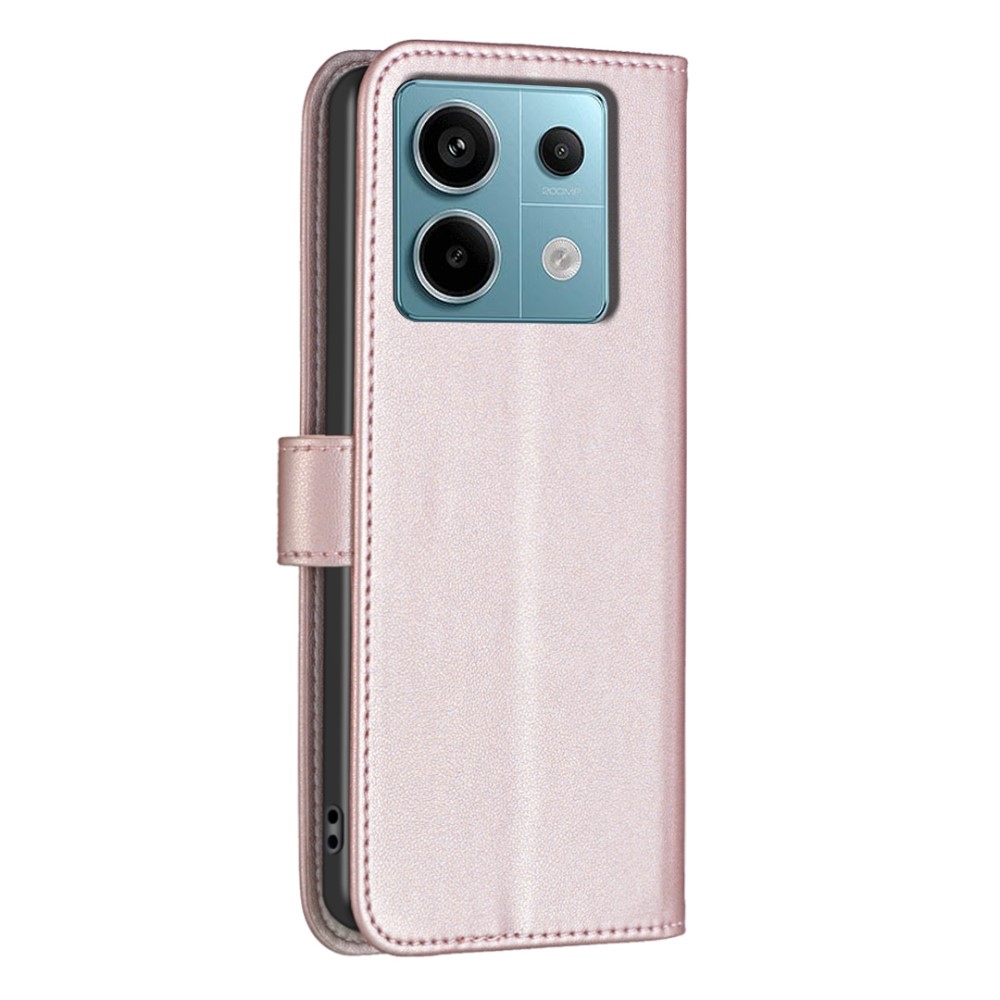BNF könyv tok Xiaomi Redmi Note 13 Pro 4G/Poco M6 Pro - rózsaarany színben