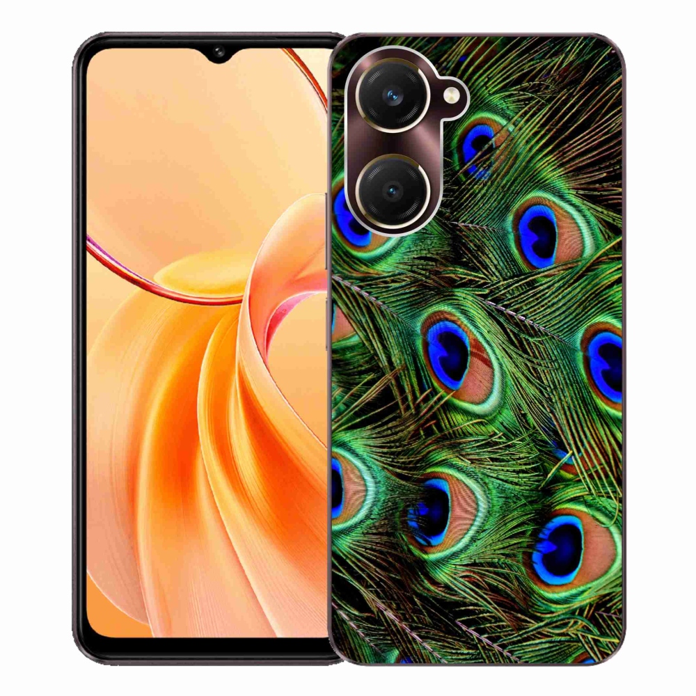 Zselés borítás mmCase a Vivo Y28s 5G készülékhez - pávatoll