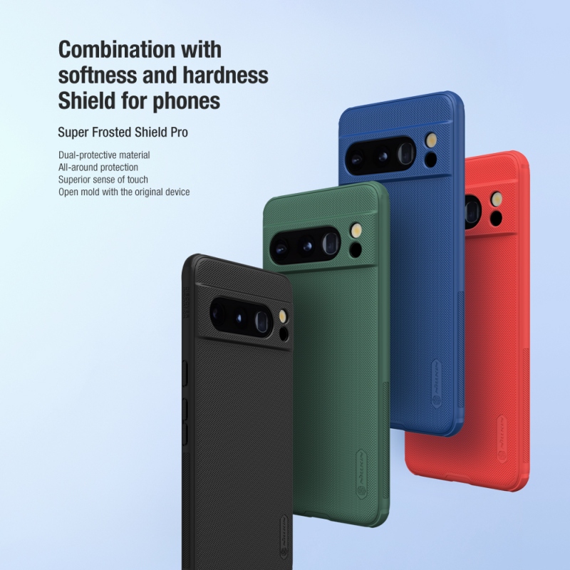 Nillkin Super Frosted PRO hátlap a Google Pixel 8 Pro-hoz Fekete